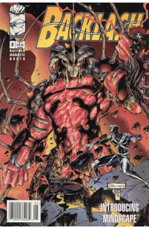 Backlash 5 (Newsstand) published by Image with cover art by Brett Booth