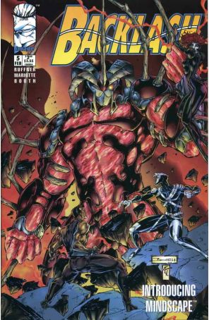 Backlash 5 published by Image with cover art by Brett Booth