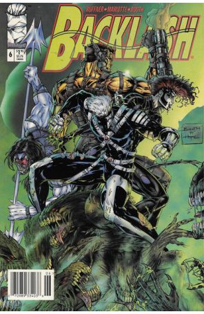 Backlash 6 (Newsstand) published by Image with cover art by Brett Booth