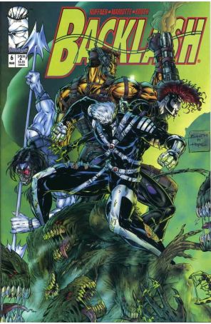 Backlash 6 published by Image with cover art by Brett Booth