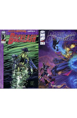 Backlash 8 (with card) published by Image with cover art by Barry Windsor-Smith