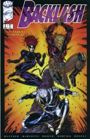 Backlash 9 published by Image with cover art by Brett Booth