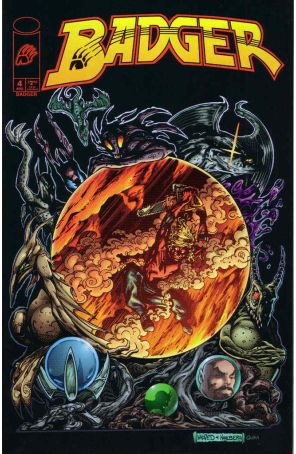 Badger (Vol. 3) 4 published by Image with cover art by Ted Halstead