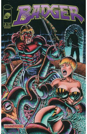 Badger (Vol. 3) 5 published by Image with cover art by Joe Comstock