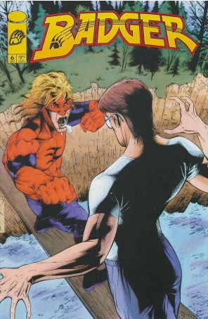 Badger (Vol. 3) 6 published by Image with cover art by Mike Leonard