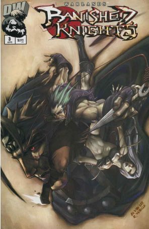 Banished Knights 3 published by Dreamwave with cover art by Alvin Lee
