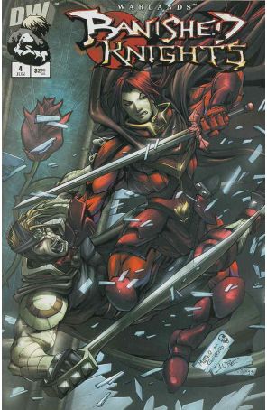 Banished Knights 4 published by Dreamwave with cover art by Mateo Guerreo
