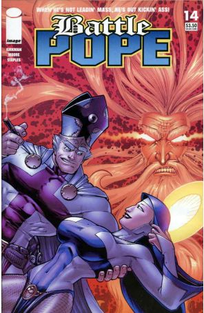 Battle Pope (Image) 14 published by Image with cover art by Tony Moore