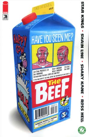 The Beef 3 published by Image with cover art by Shaky Kane