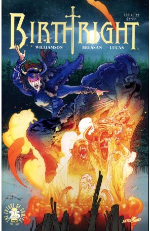 Birthright (Skybound) 22 published by Image with cover art by Andrei Bressan