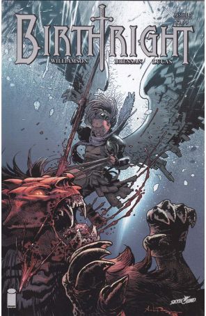 Birthright (Skybound) 3 (2nd) published by Image with cover art by Andrei Bressan