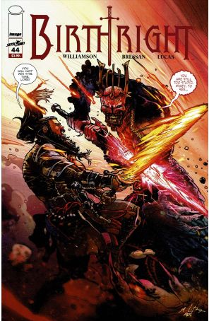 Birthright (Skybound) 44 published by Image with cover art by Andrei Bressan