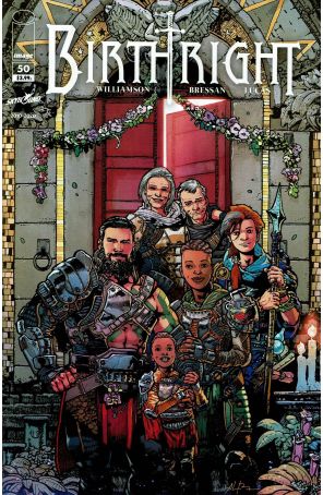 Birthright (Skybound) 50 published by Image with cover art by Andrei Bressan