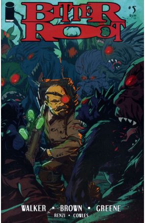 Bitter Root 5A published by Image with cover art by Sanford Greene