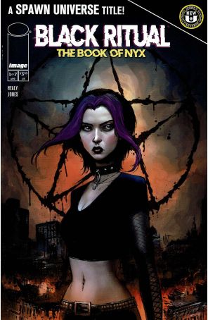 Black Ritual: The Book of NYX 1A published by Image with cover art by Nat Jones