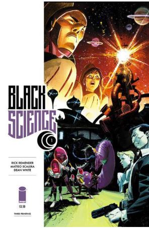 Black Science 1 (3rd) published by Image with cover art by Matteo Scalera