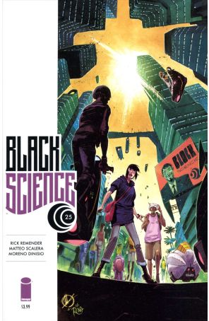 Black Science 25 published by Image with cover art by Matteo Scalera