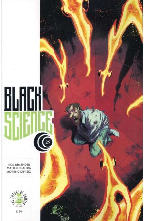 Black Science 29 published by Image with cover art by Matteo Scalera