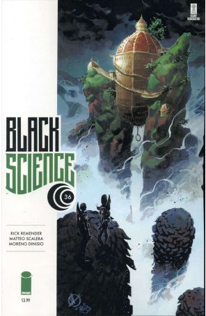 Black Science 36A published by Image with cover art by Matteo Scalera