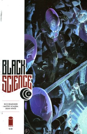 Black Science 5 published by Image with cover art by Matteo Scalera