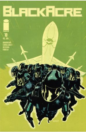 Blackacre 10 published by Image with cover art by Brian Churilla