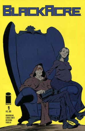 Blackacre 9 published by Image with cover art by Brian Churilla
