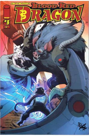 Blood Red Dragon 3 published by Image with cover art by Carlo Soriano