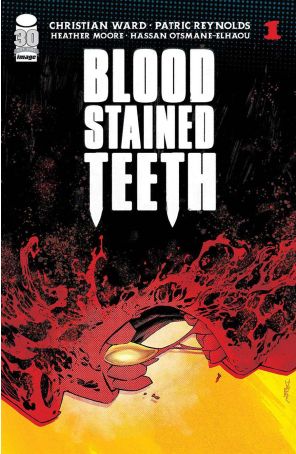 Blood Stained Teeth 1C published by Image with cover art by Declan Shalvey