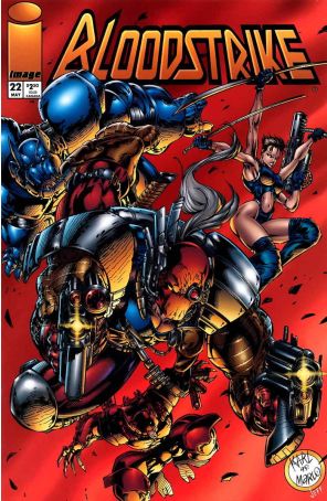 Bloodstrike 22 published by Image with cover art by Karl Altstaetter