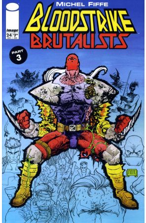 Bloodstrike 24 published by Image with cover art by Michel Fiffe