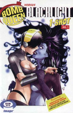 Bomb Queen vs. Blacklight 1 published by Image with cover art by Jimmie Robinson