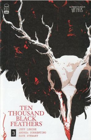 Bone Orchard: Ten Thousand Black Feathers 3B published by Image with cover art by Dustin Nguyen