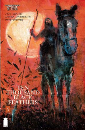 Bone Orchard: Ten Thousand Black Feathers 5C published by Image with cover art by Martin Simmonds