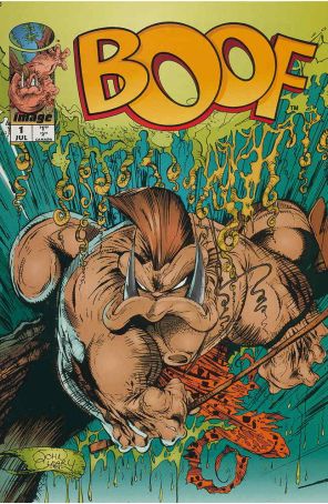 Boof (Image) 1 published by Image with cover art by John Cleary