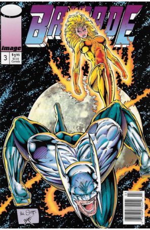 Brigade (Mini-Series) 3 (Newsstand) published by Image with cover art by Paul Scott