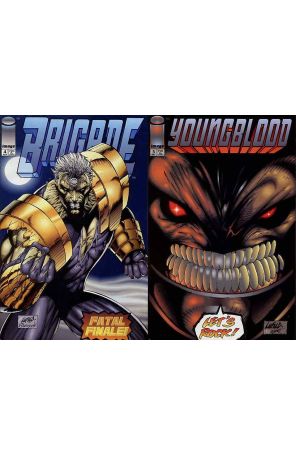 Brigade (Mini-Series) 4 published by Image with cover art by Rob Liefeld