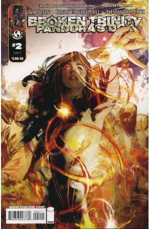 Broken Trinity: Pandora's Box 2A published by Image with cover art by Tommy Lee Edwards