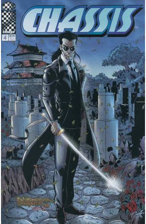 Chassis (Vol. 3) 4 published by Image with cover art by Tone Rodriguez, Larry Welch, and Derek bellman