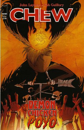 Chew: Demon Chicken Poyo 1 published by Image with cover art by Rob Guillory