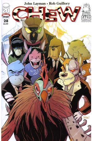 Chew 28 published by Image with cover art by Rob Guillory