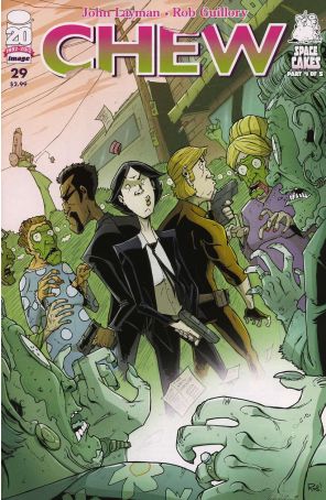 Chew 29 published by Image with cover art by Rob Guillory