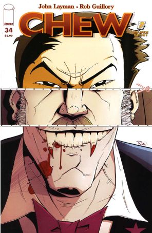 Chew 34 published by Image with cover art by Rob Guillory