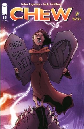 Chew 35 published by Image with cover art by Rob Guillory