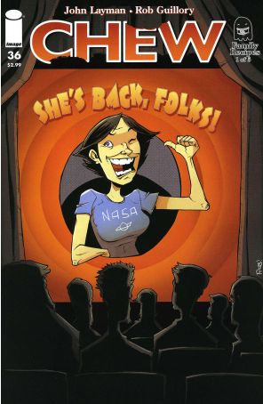 Chew 36 published by Image with cover art by Rob Guillory