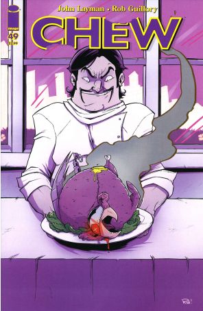 Chew 49 published by Image with cover art by Rob Guillory