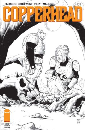 Copperhead 1 (2nd) published by Image with cover art by Scott Godlewski