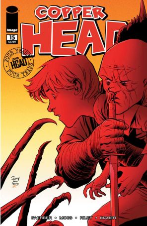 Copperhead 15B published by Image with cover art by Scott Godlewski