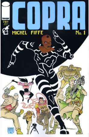 Copra (Image) 1 published by Image with cover art by Michel Fiffe