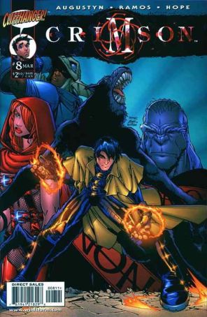 Crimson 8 published by Wildstorm with cover art by Humberto Ramos, Sandra Hope, Bad@$$