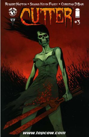Cutter 3 published by Image with cover art by Chris Dibari